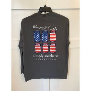 Simply Southern patriotic shirt size‎ large